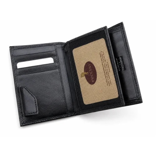 Skórzany portfel męski PUCCINI – funkcjonalne wnętrze / PUCCINI leather wallet – functional interior